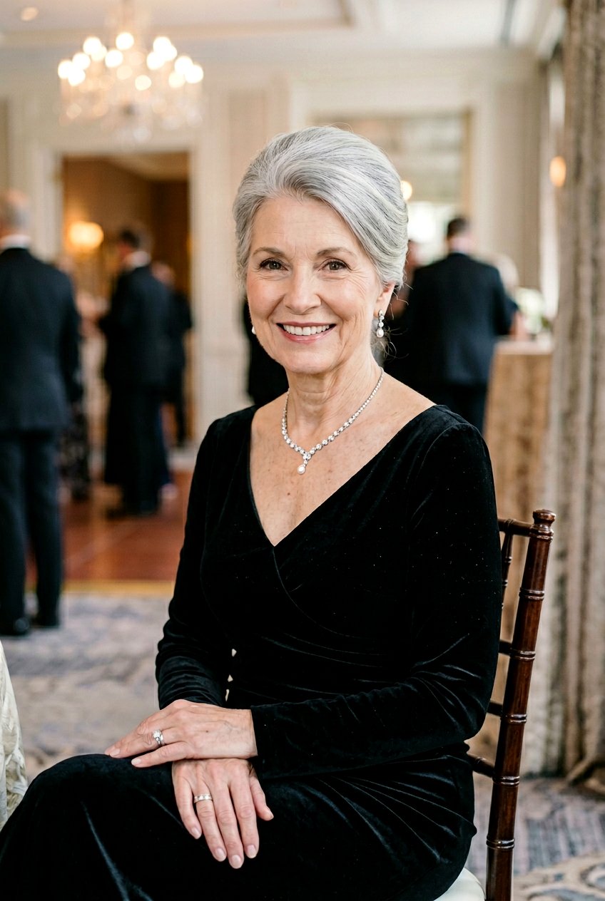 Classic French Twist - 20 wedding guest hairstyles for older women - 20 wedding guest hairstyles for older women