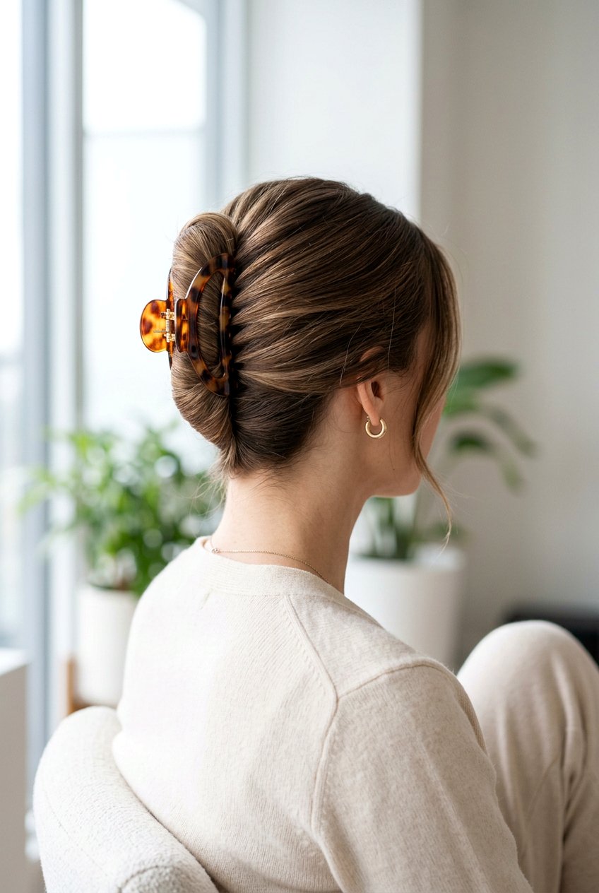 Classic French Twist Claw Clip - 20 french twist claw clip hairstyle - 20 french twist claw clip hairstyle