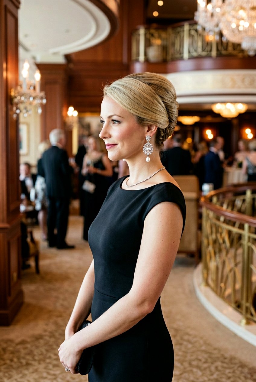 Classic French Twist For Cruise - 20 cruise hairstyles for women - 20 cruise hairstyles for women