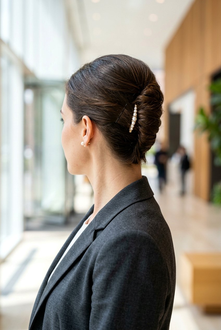 Classic French Twist For Short Hair - 20 mother of the bride short hairstyles - 20 mother of the bride short hairstyles