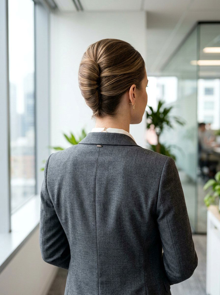 Classic French Twist Long Layers Interview - 20 interview hairstyle for long layers - 20 interview hairstyle for long layers