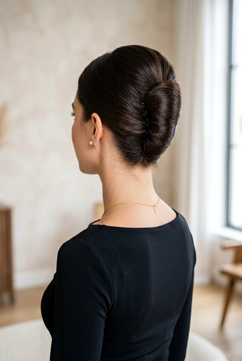 Classic French Twist Updo - 20 polished hairstyles for women - 20 polished hairstyles for women