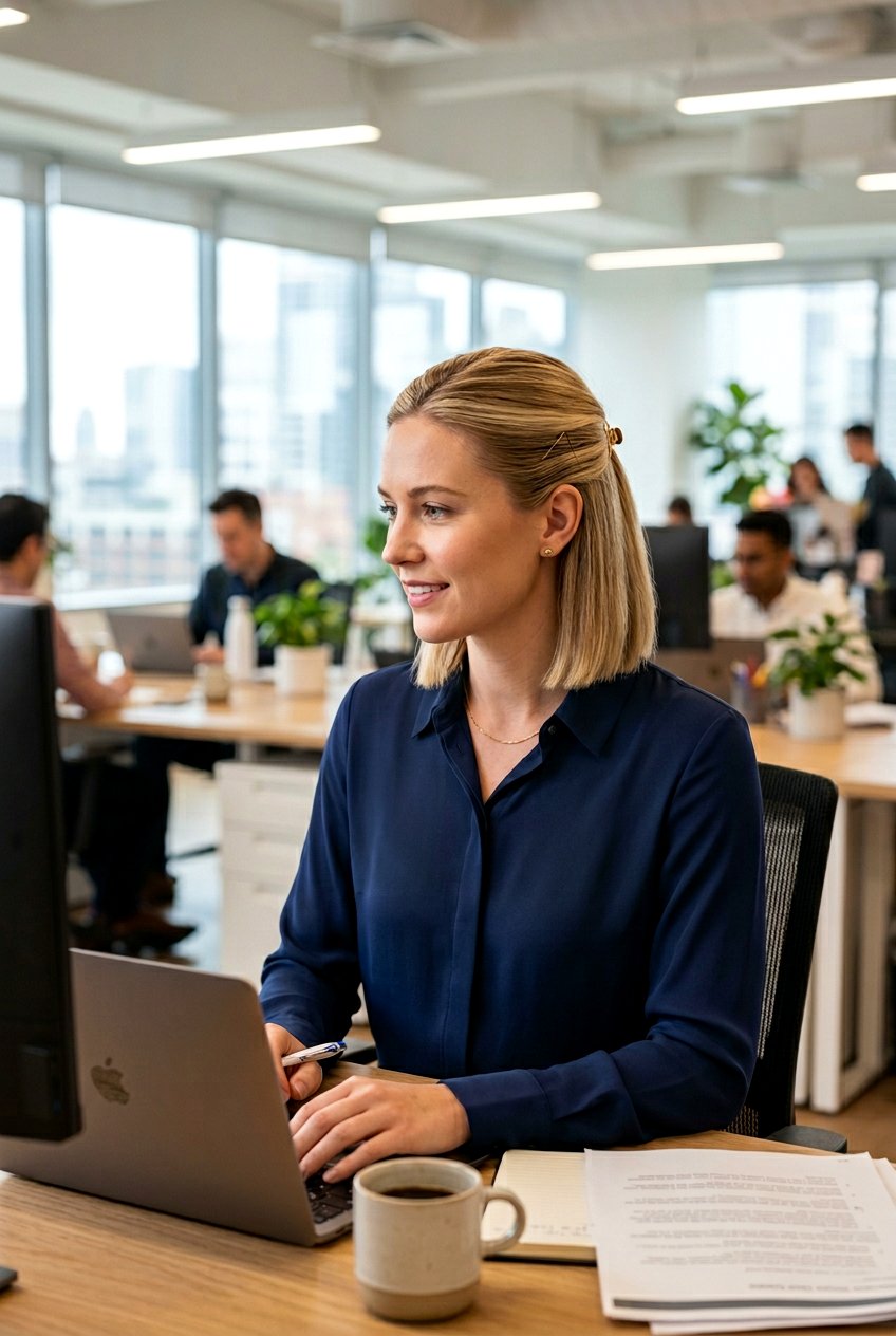 Classic Half Up For Work - 20 elegant work half up hairstyle - 20 elegant work half up hairstyle
