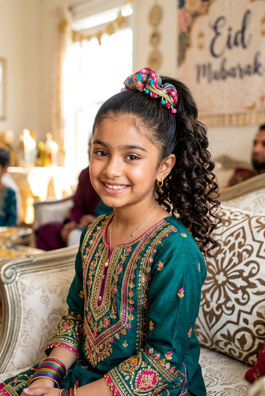 Classic High Ponytail For Eid - 20 eid hairstyles for girls - 20 eid hairstyles for girls