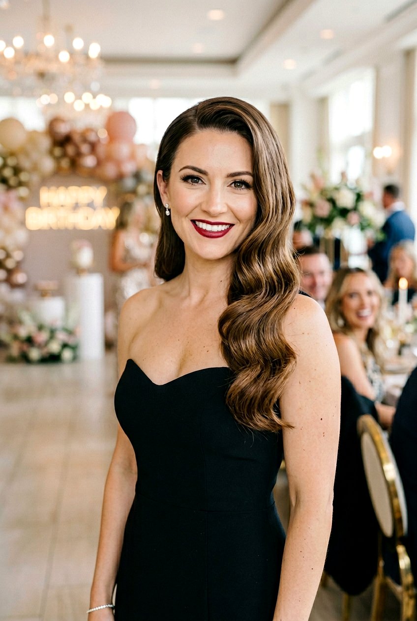 Classic Hollywood Waves Birthday Hair - 20 birthday hairstyle with hollywood waves - 20 birthday hairstyle with hollywood waves