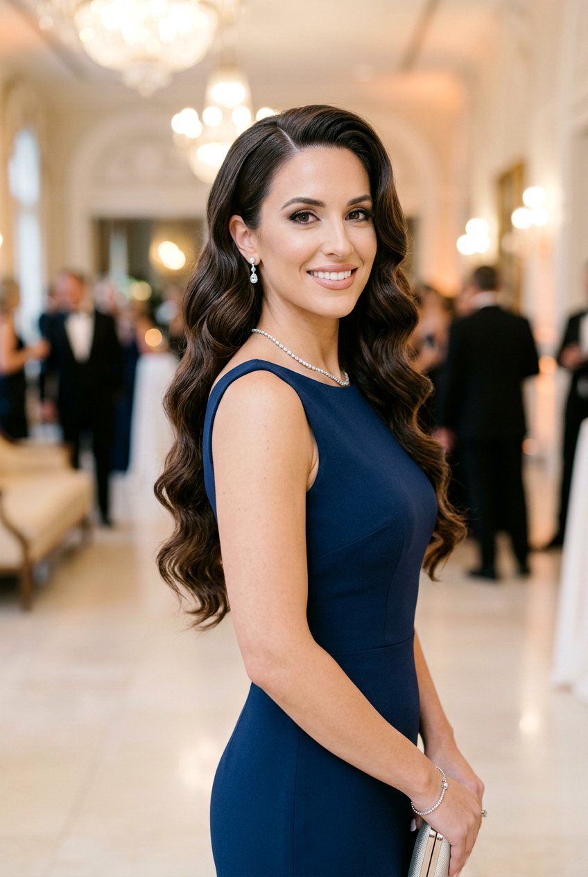 Classic Hollywood Waves For Girls Night - 20 girls night waves hairstyle - 20 girls night waves hairstyle