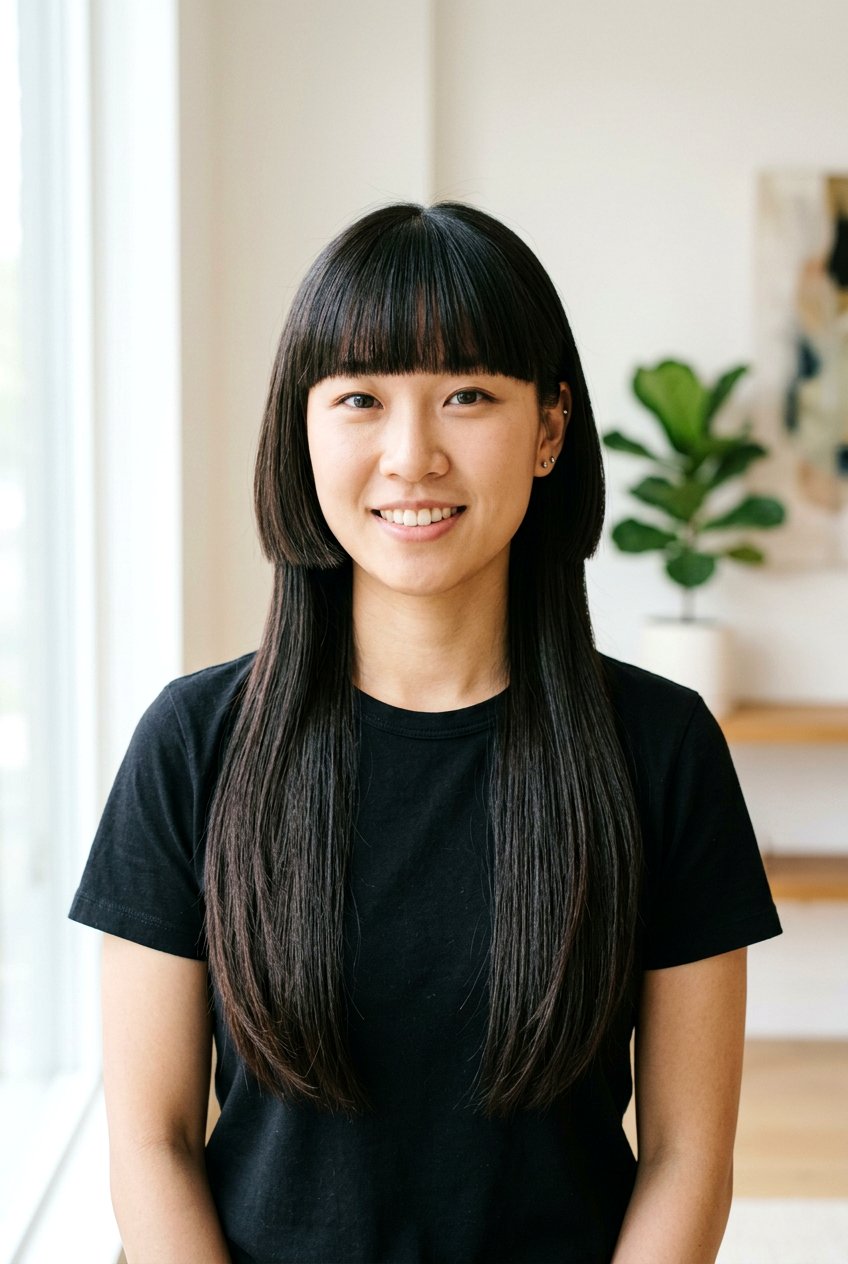 Classic Jellyfish Haircut With Blunt Bangs - 20 jellyfish haircut with bangs - 20 jellyfish haircut with bangs