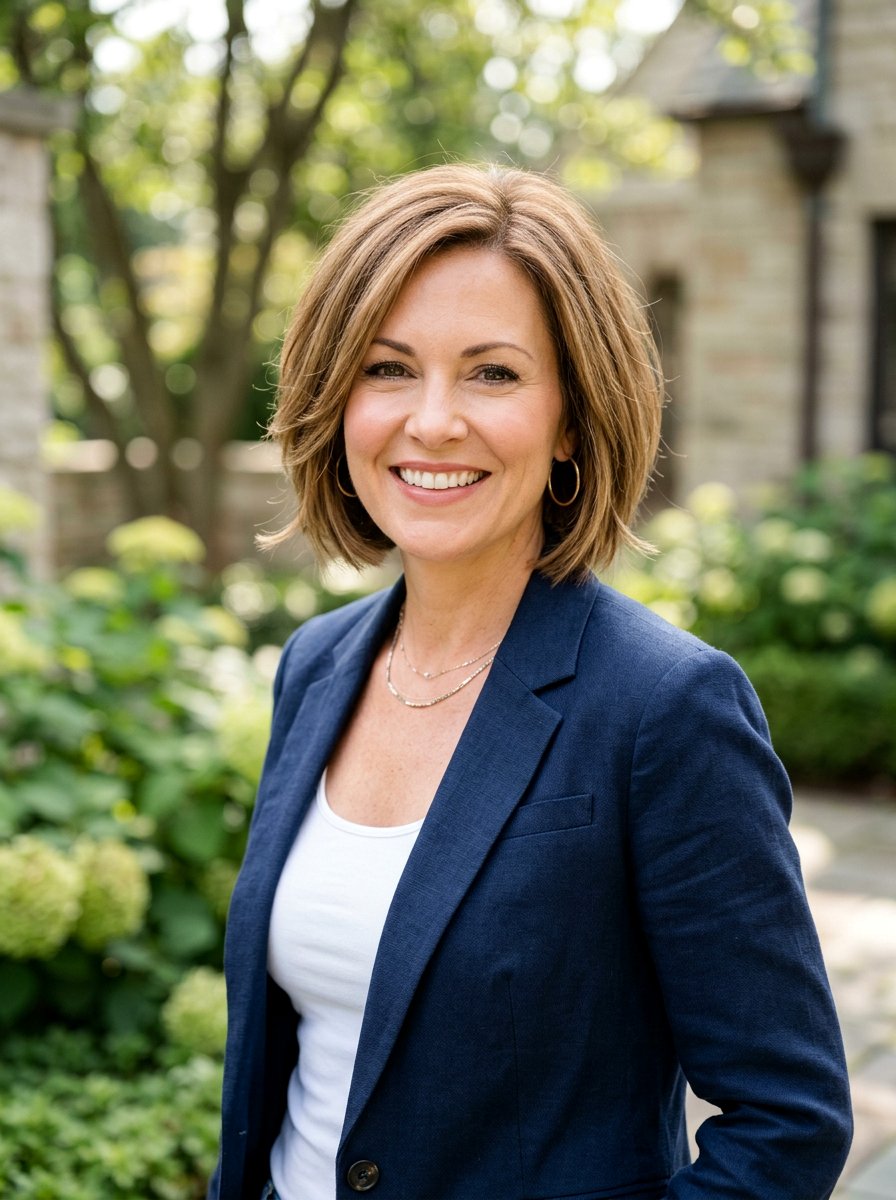 Classic Layered Bob Haircut For Moms - 20 trendy haircut for moms 2026 - 20 trendy haircut for moms 2026