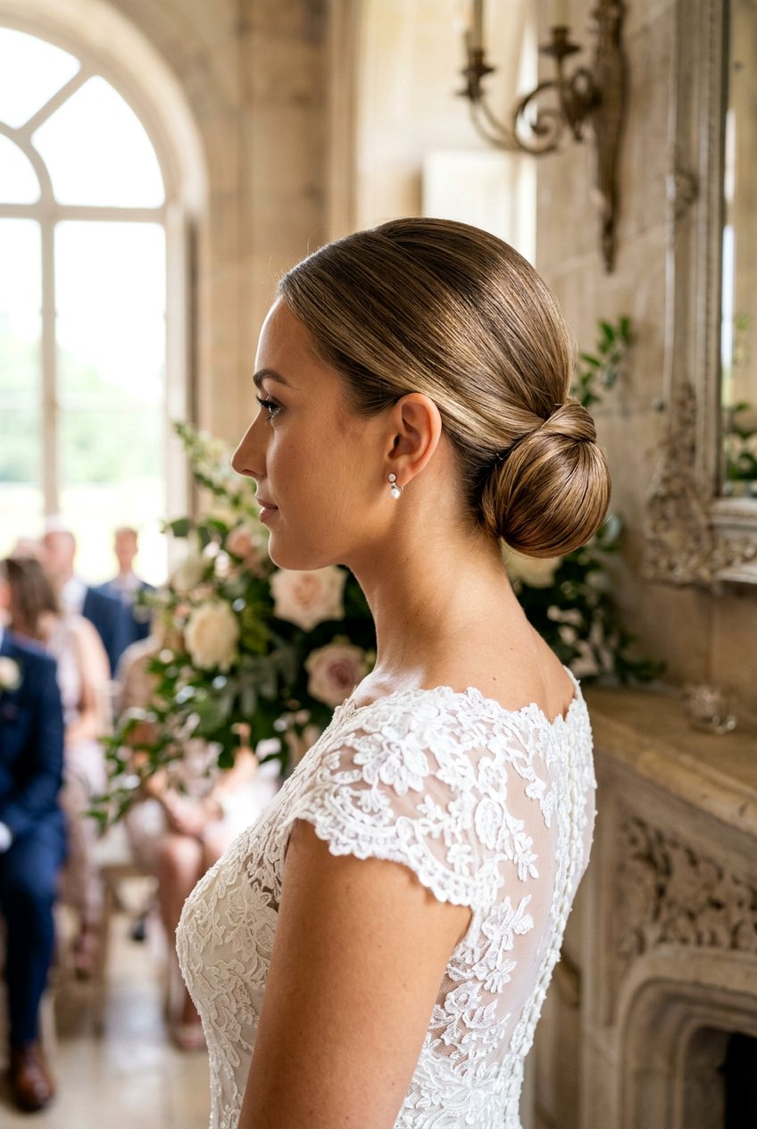 Classic Low Bridal Chignon - 20 classic bridal chignon - 20 classic bridal chignon