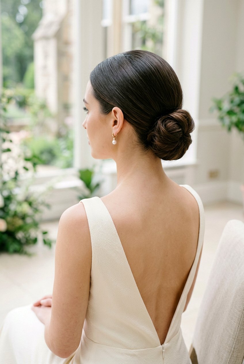 Classic Low Chignon - 20 date night hairstyles - 20 date night hairstyles