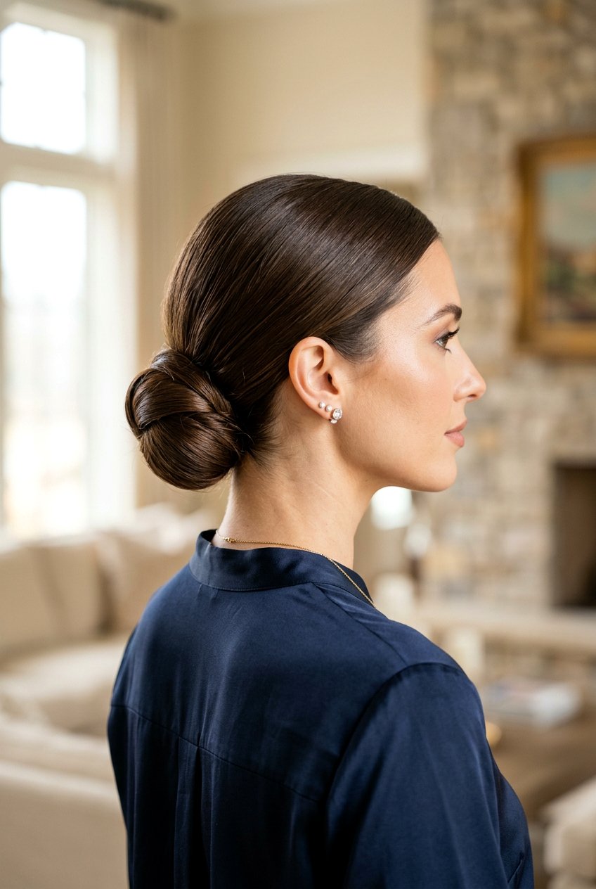 Classic Low Chignon Bun - 20 modern low chignon - 20 modern low chignon