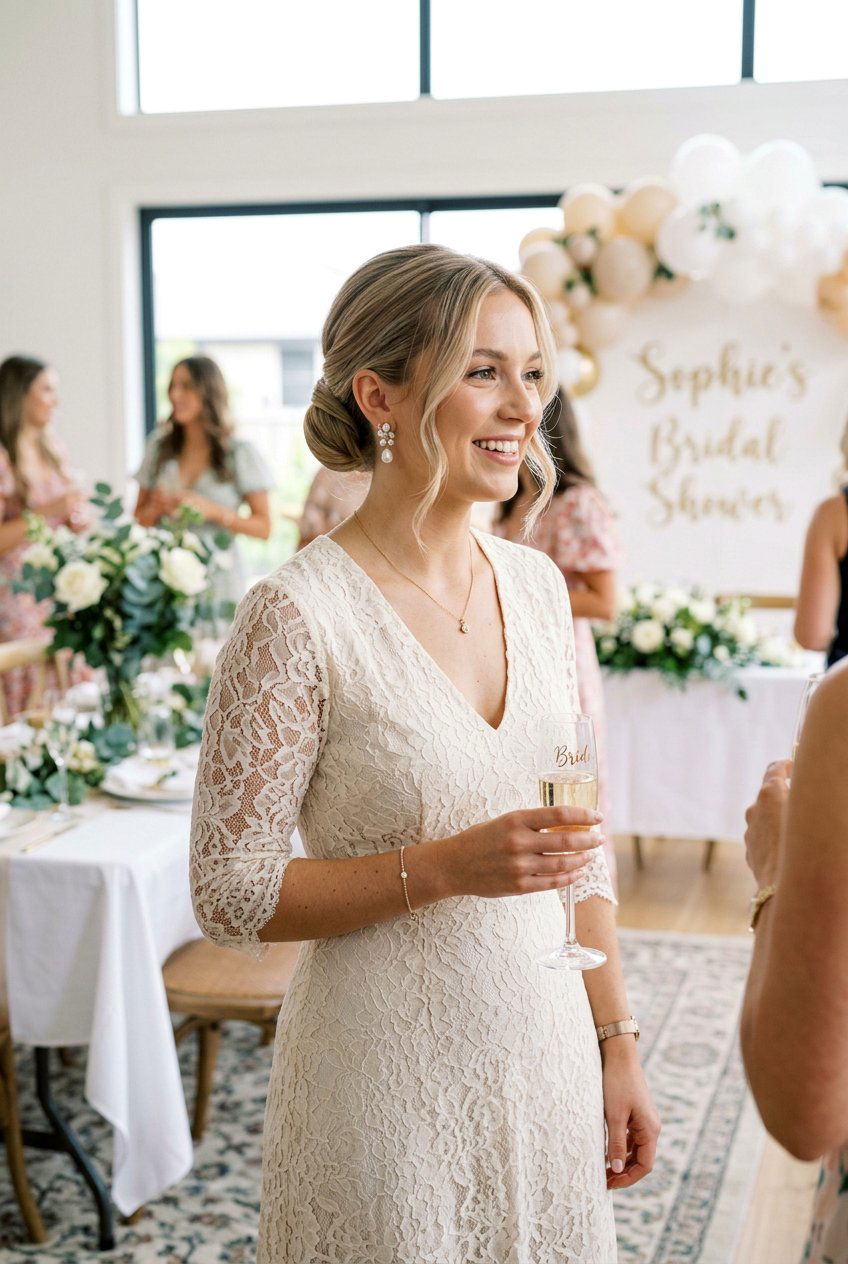 Classic Low Chignon For Bridal Shower - 20 bridal shower hairstyles - 20 bridal shower hairstyles