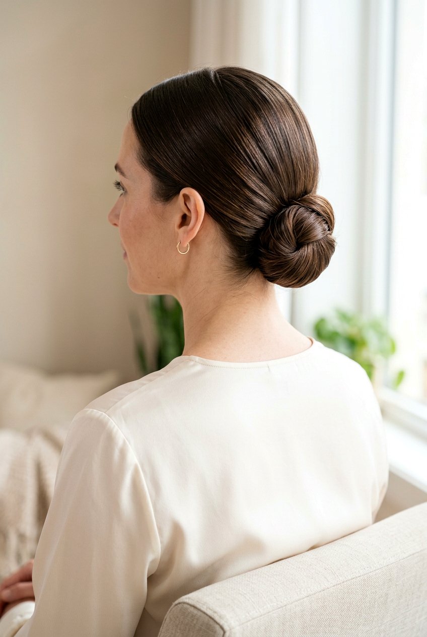 Classic Low Chignon - 20 classic chignon hairstyle - 20 classic chignon hairstyle
