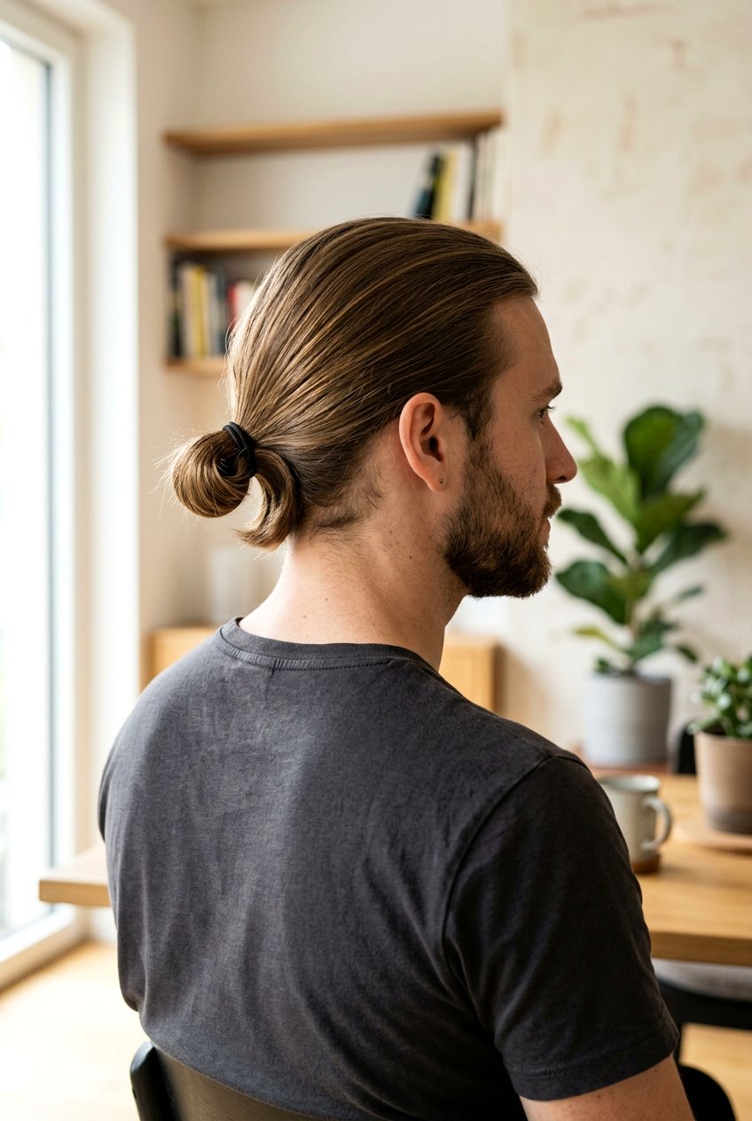 Classic Low Man Bun - 20 low man bun hairstyle - 20 low man bun hairstyle
