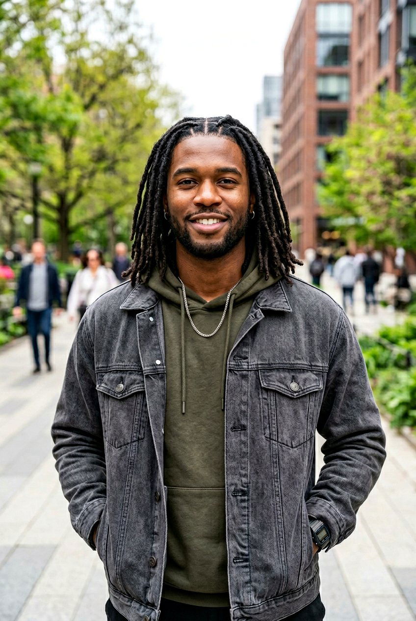 Classic Medium Length Dreadlocks - 20 dreadlock styles for black men - 20 dreadlock styles for black men