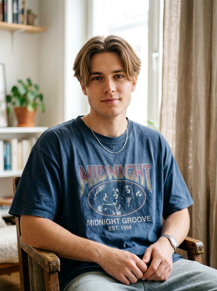 Classic Middle Part Curtains - 20 skater curtain haircut men - 20 skater curtain haircut men