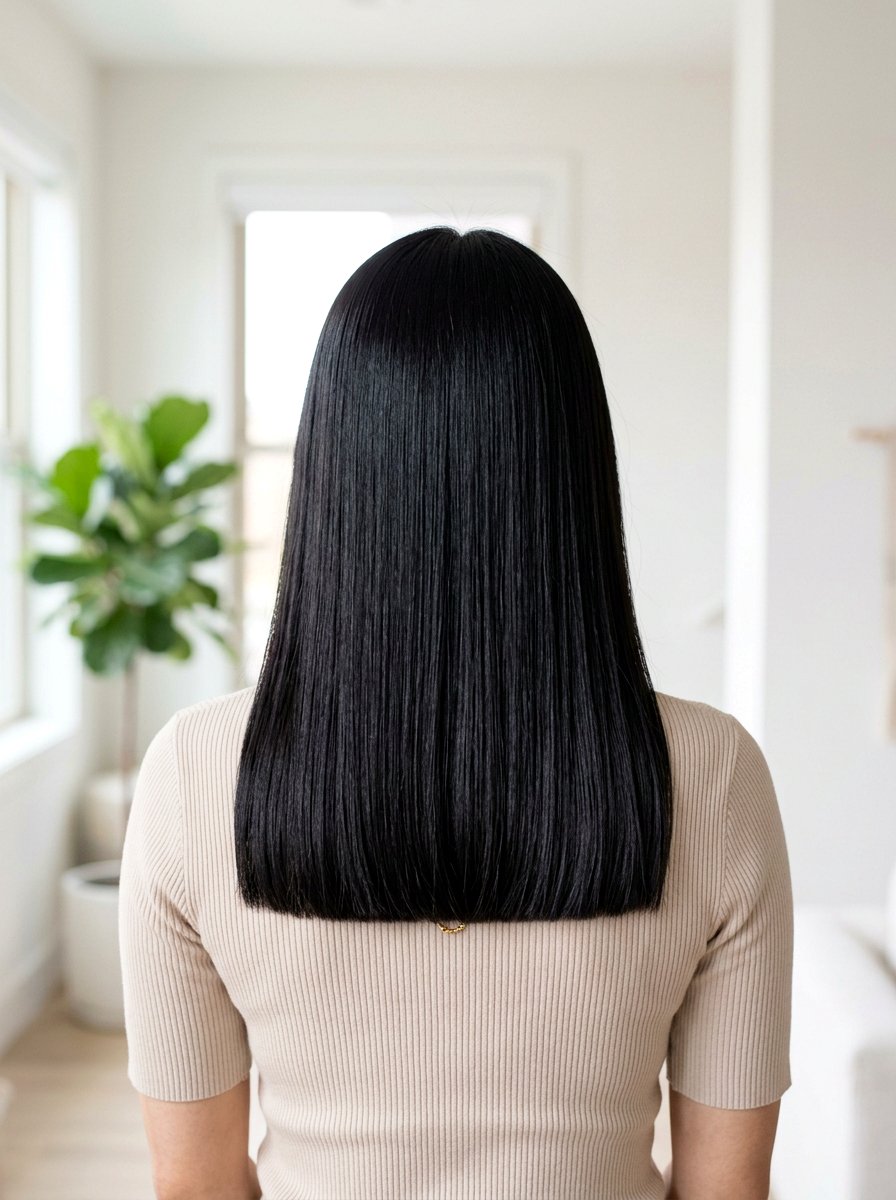 Classic One Length Straight Haircut With Blunt Ends - 20 straight haircut with blunt ends - 20 straight haircut with blunt ends