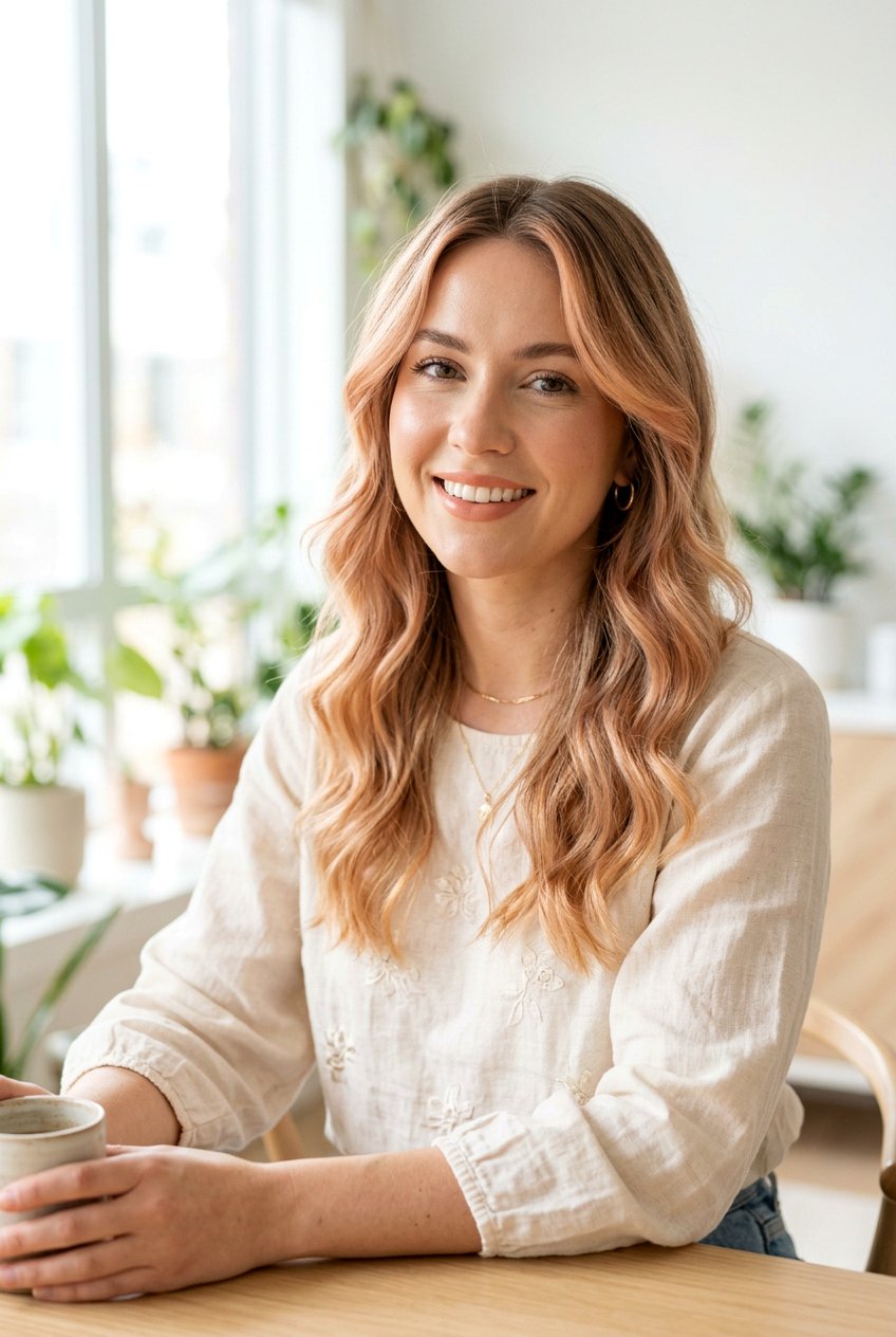 Classic Peach Blonde Balayage - 20 peach blonde balayage - 20 peach blonde balayage