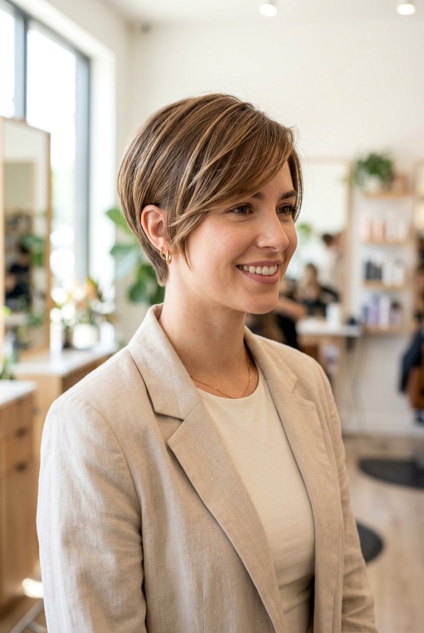 Classic Pixie Bob with Side Swept Bangs - 20 pixie bob with side swept bangs - 20 pixie bob with side swept bangs
