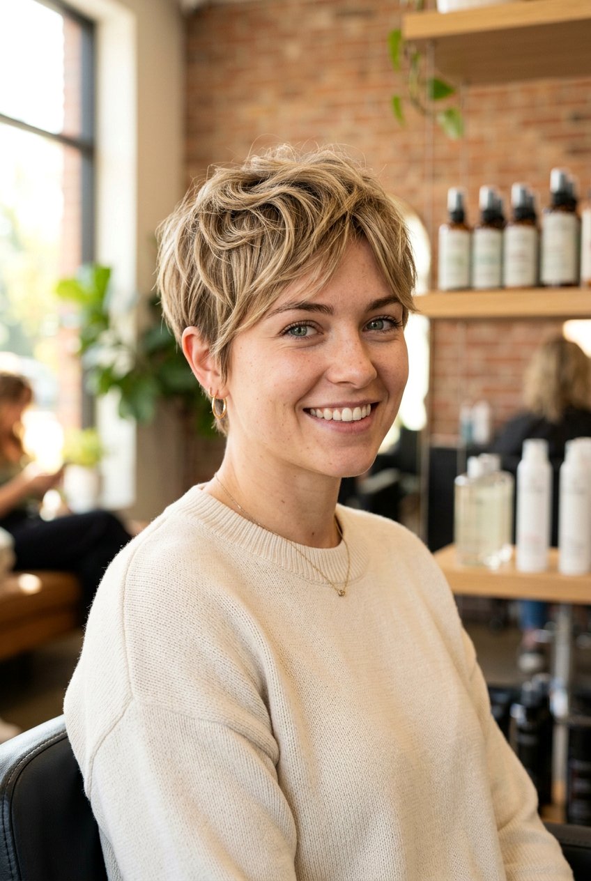 Classic Pixie Haircut with Textured Layers - 20 modern pixie haircut - 20 modern pixie haircut