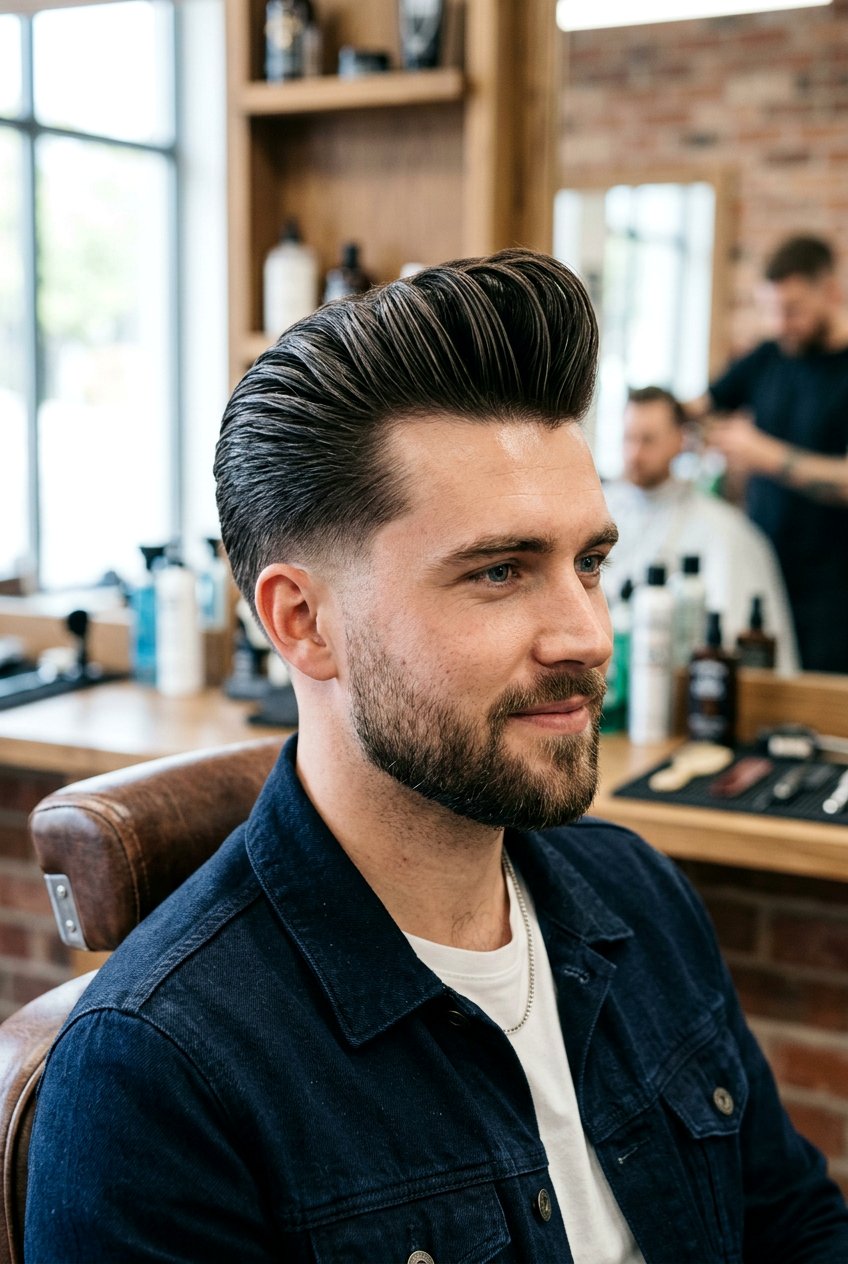 Classic Pompadour - 20 pompadour haircut for men - 20 pompadour haircut for men