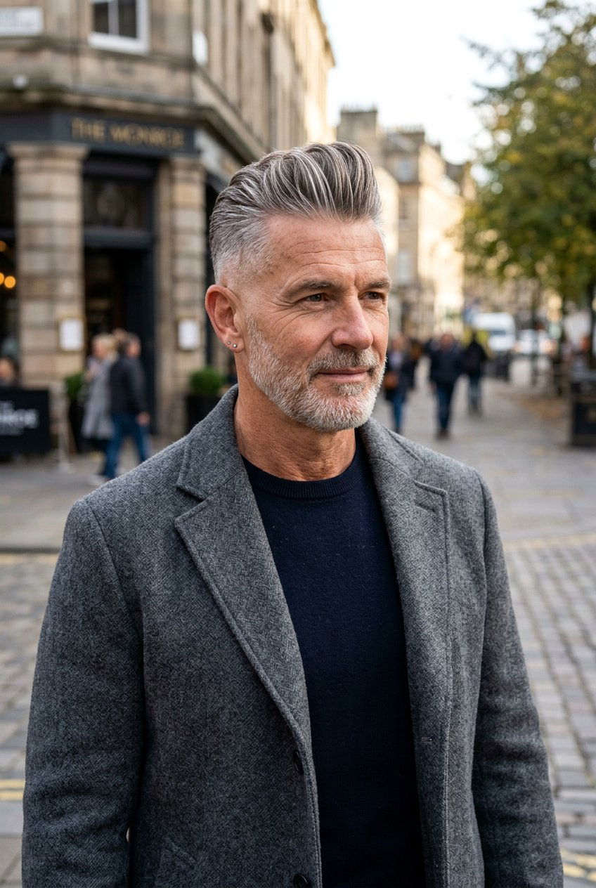 Classic Pompadour Fade - 20 pompadour fade for mature men - 20 pompadour fade for mature men