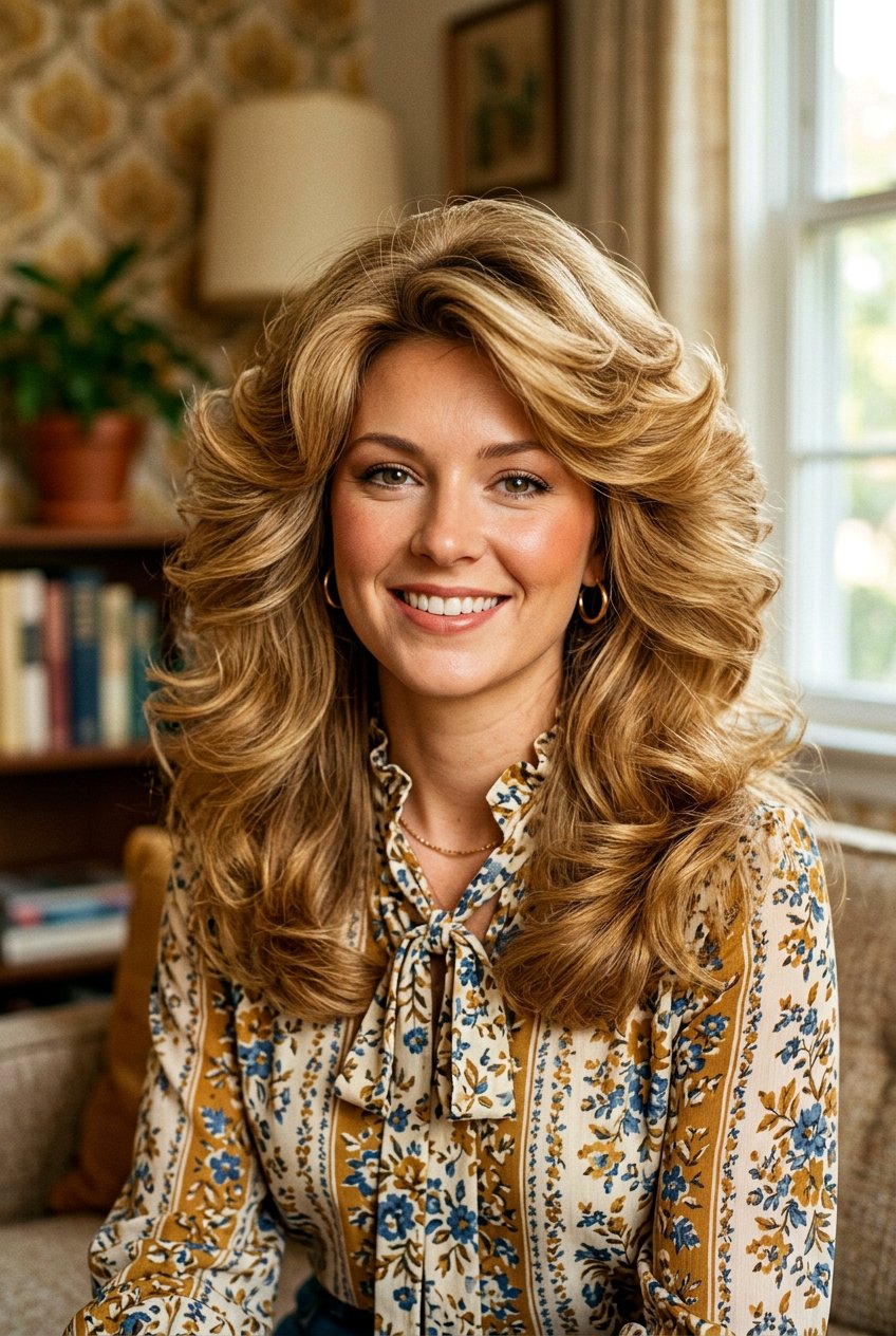 Classic Retro Feathered Hairstyle For Women - 20 feather cut to reduce volume in thick hair - 20 feather cut to reduce volume in thick hair