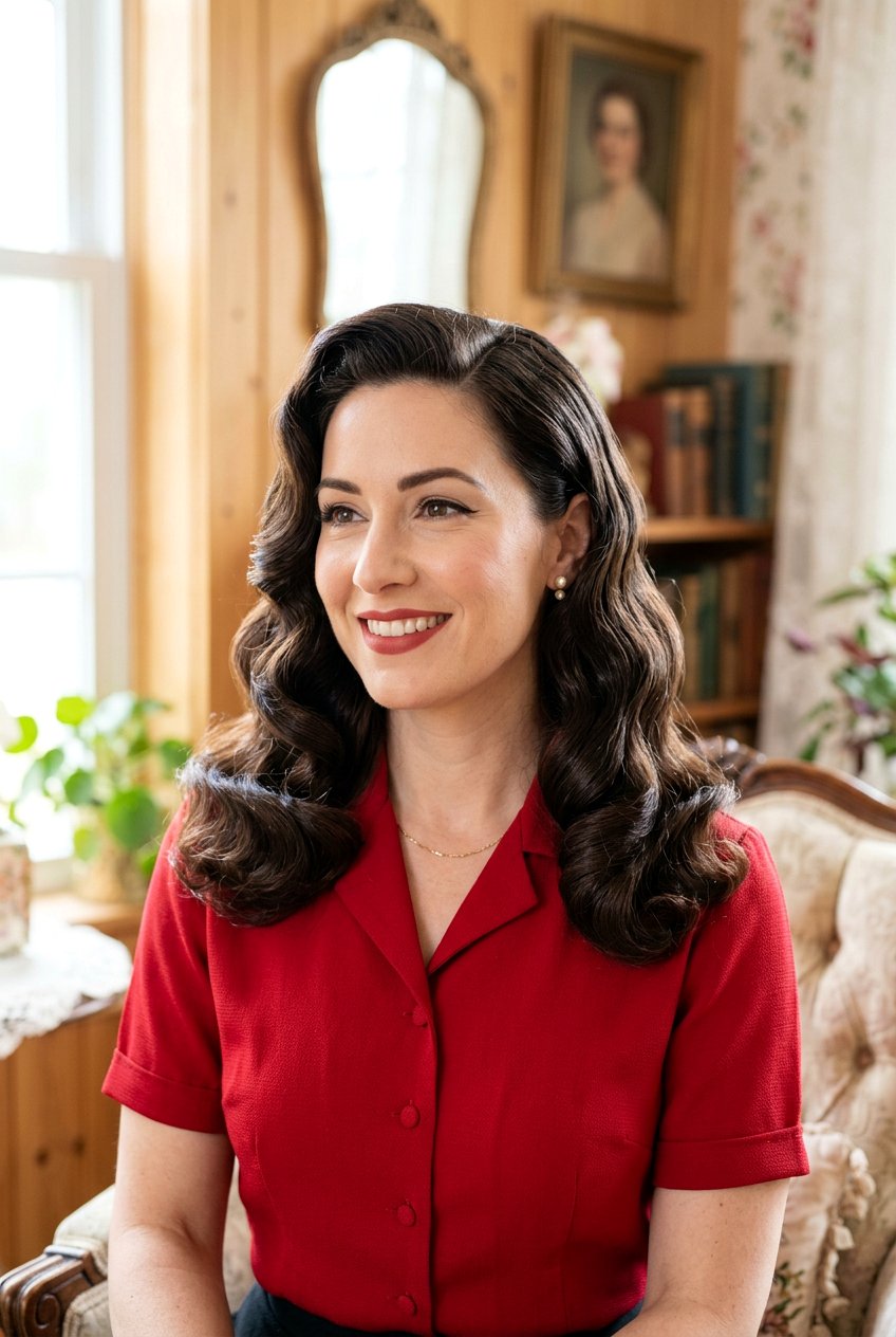 Classic Retro Waves - 20 best graduation hairstyle ideas - 20 best graduation hairstyle ideas