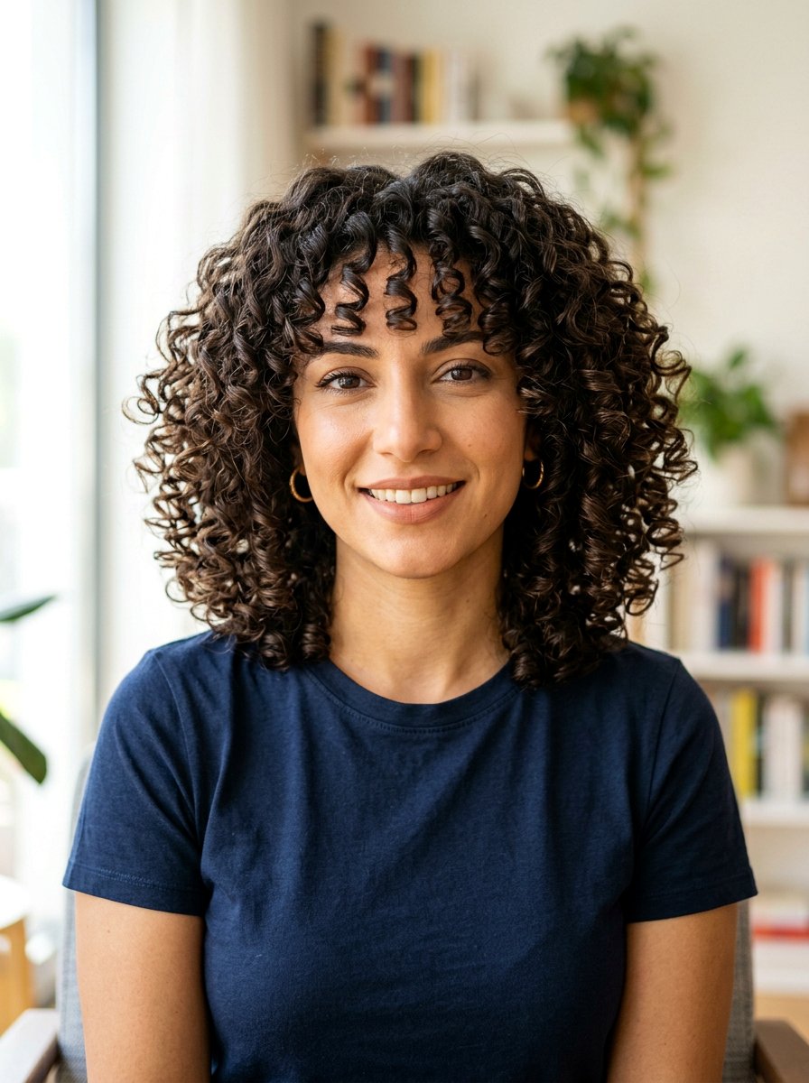 Classic Round Curly Cut - 20 round haircut for curly hair - 20 round haircut for curly hair