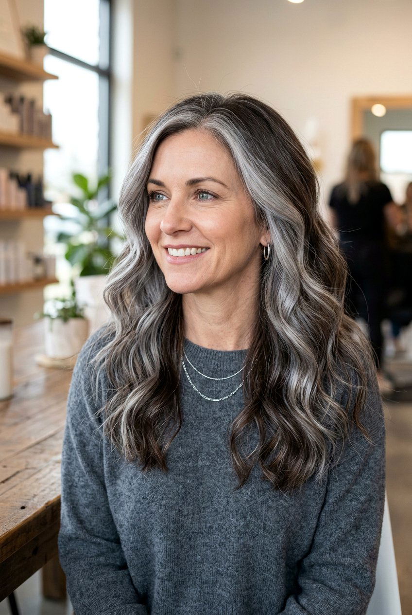 Classic Salt And Pepper Balayage - 20 salt and pepper balayage - 20 salt and pepper balayage