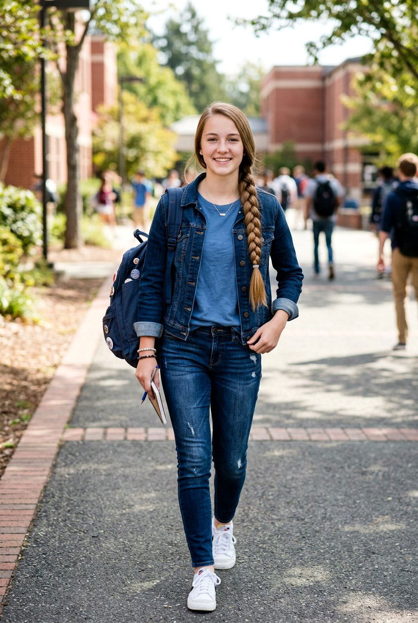 Classic Side Braid For School - 20 school hairstyles for long straight hair - 20 school hairstyles for long straight hair