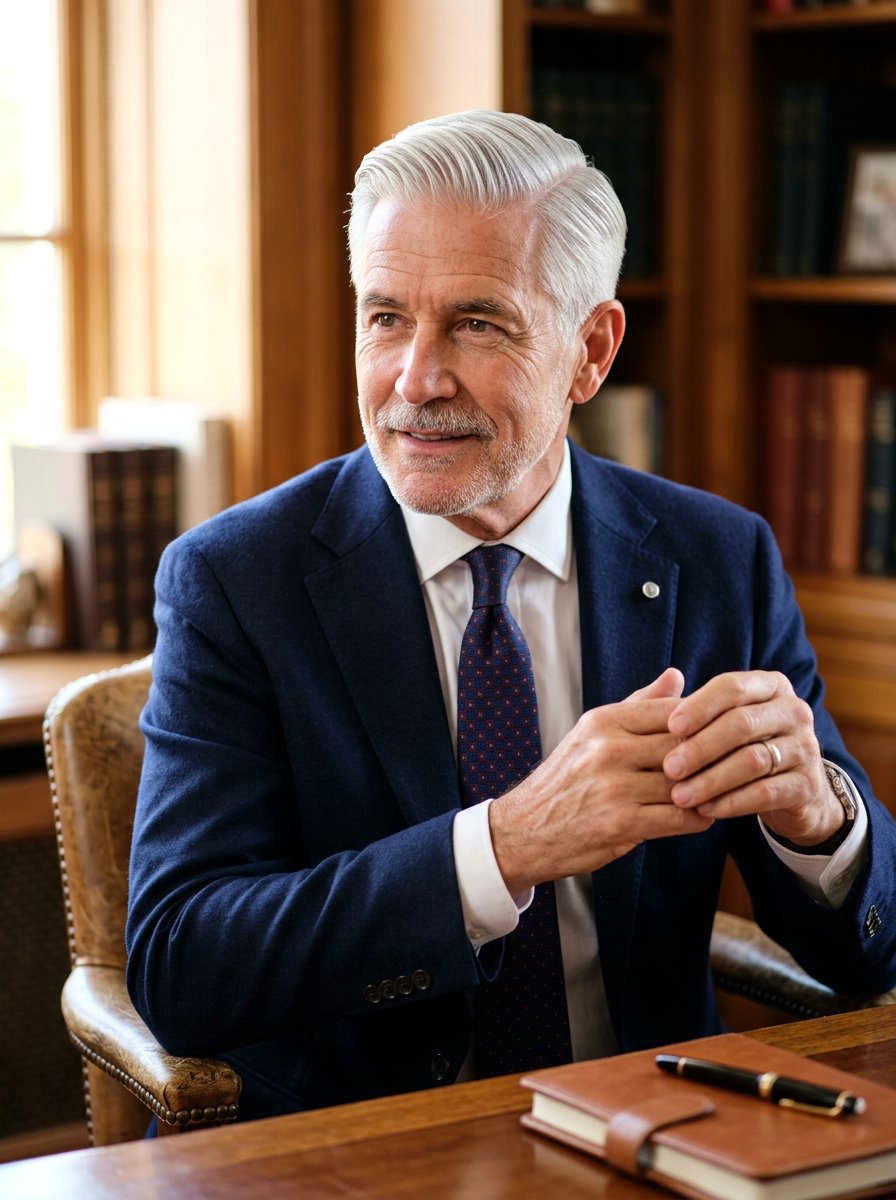 Classic Side Part - 20 neat short haircut for older men - 20 neat short haircut for older men