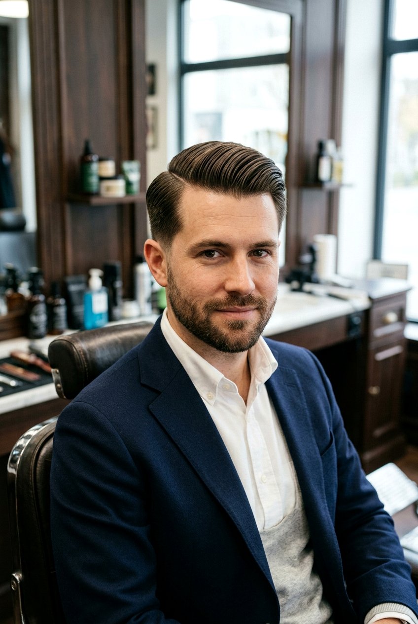 Classic Side Part - 20 side part haircut for men - 20 side part haircut for men