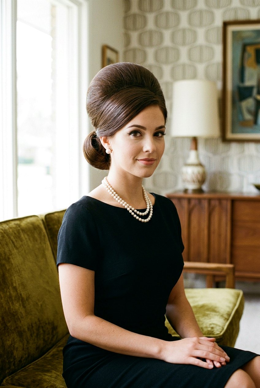 Classic Sixties Beehive - 20 beehive bun hairstyle - 20 beehive bun hairstyle