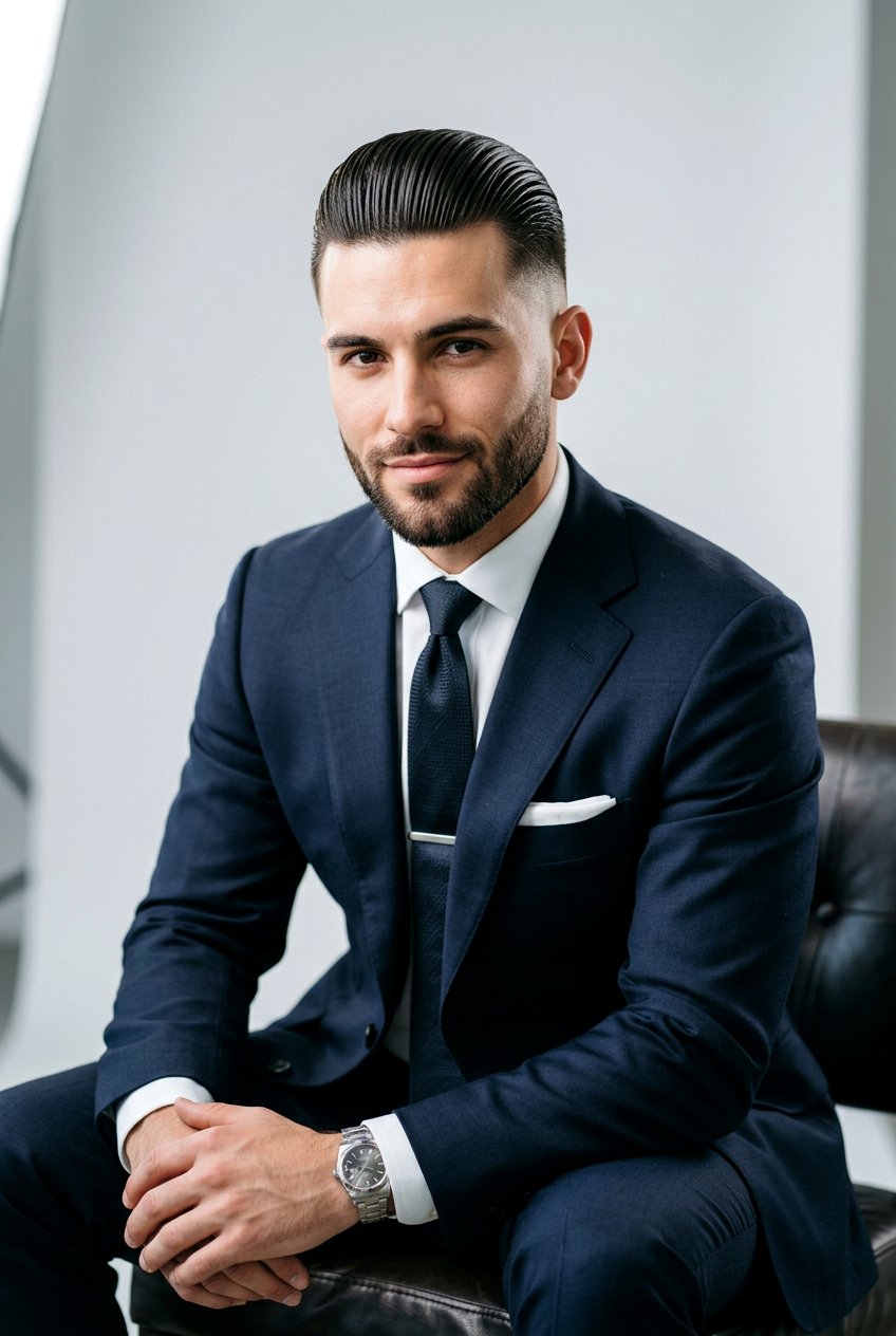 Classic Slicked Back Hair - 20 editorial slicked back hairstyle - 20 editorial slicked back hairstyle