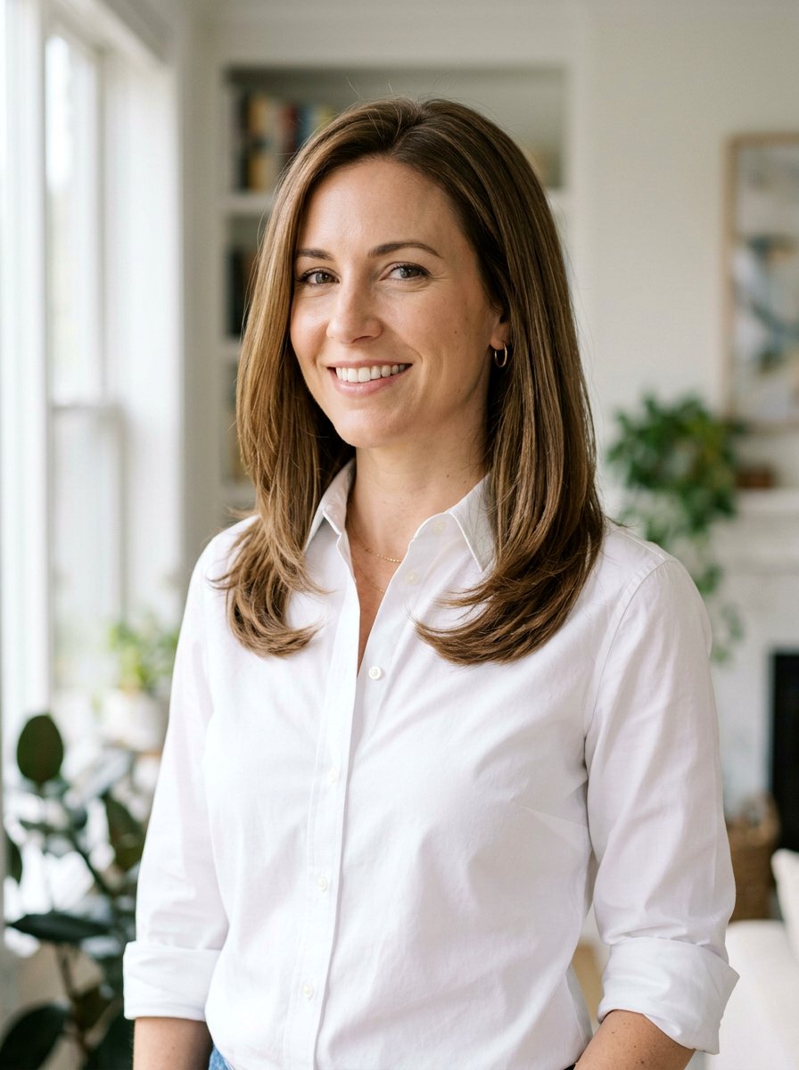 Classic Straight Shoulder Length Layers - 20 straight shoulder length layers for women - 20 straight shoulder length layers for women