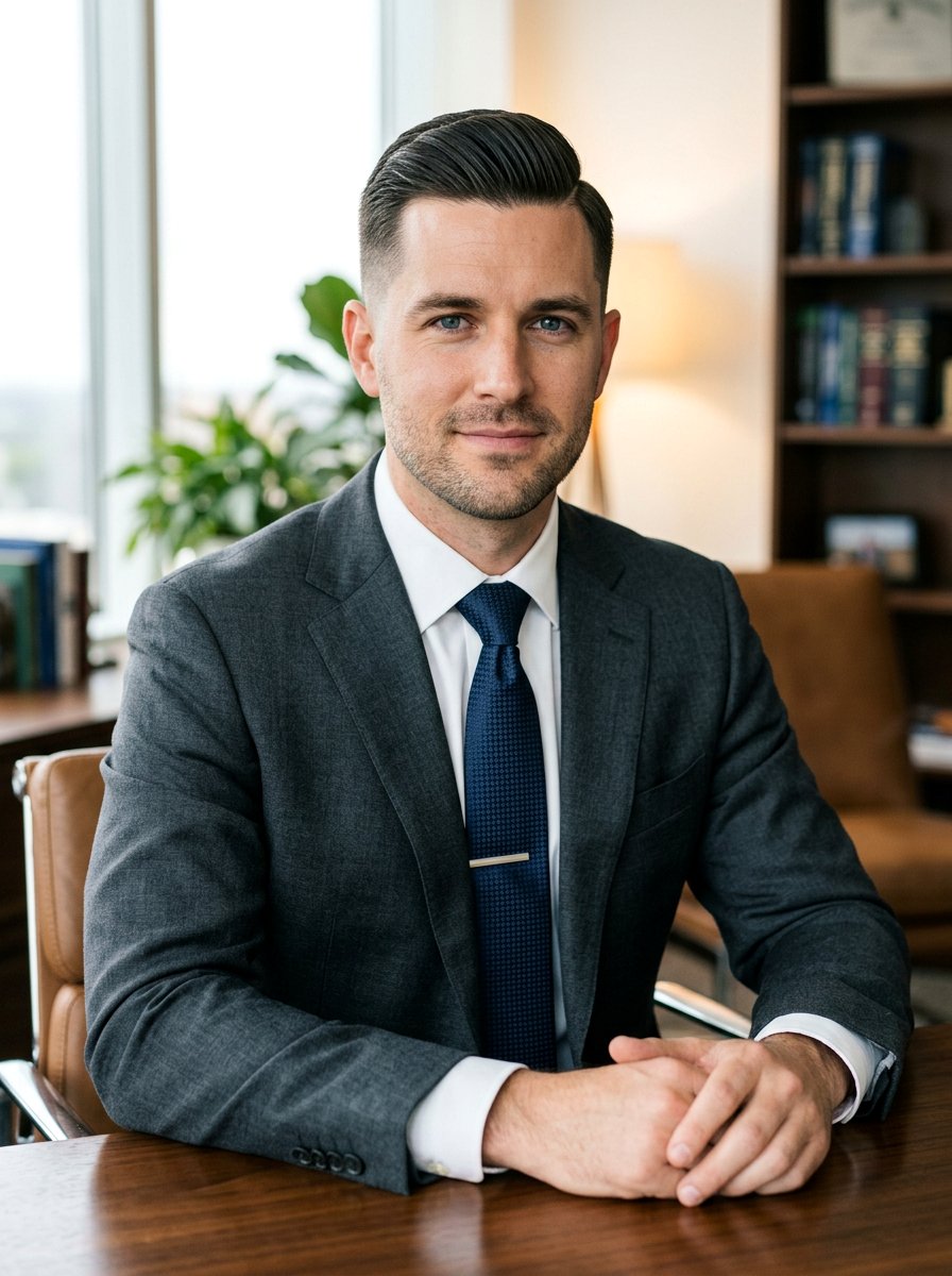 Classic Taper Side Part - 20 side part for professional men - 20 side part for professional men