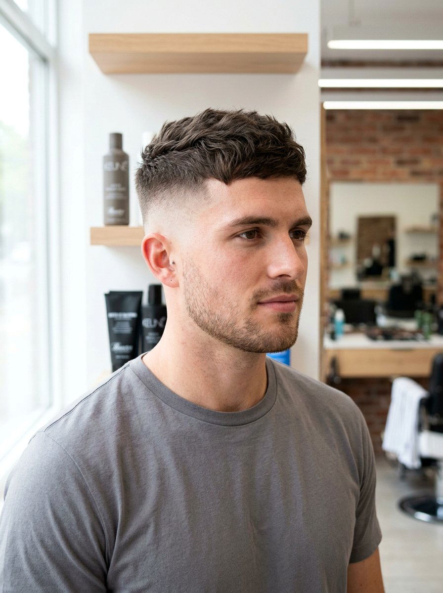 Classic Textured Crop With Clean Skin Fade - 20 skin fade with textured crop - 20 skin fade with textured crop