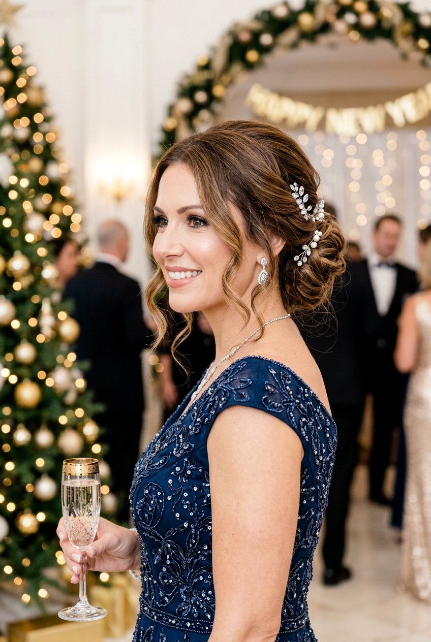 Classic Updo New Years Eve Hairstyle - 20 new years eve hairstyles - 20 new year’s eve hairstyles