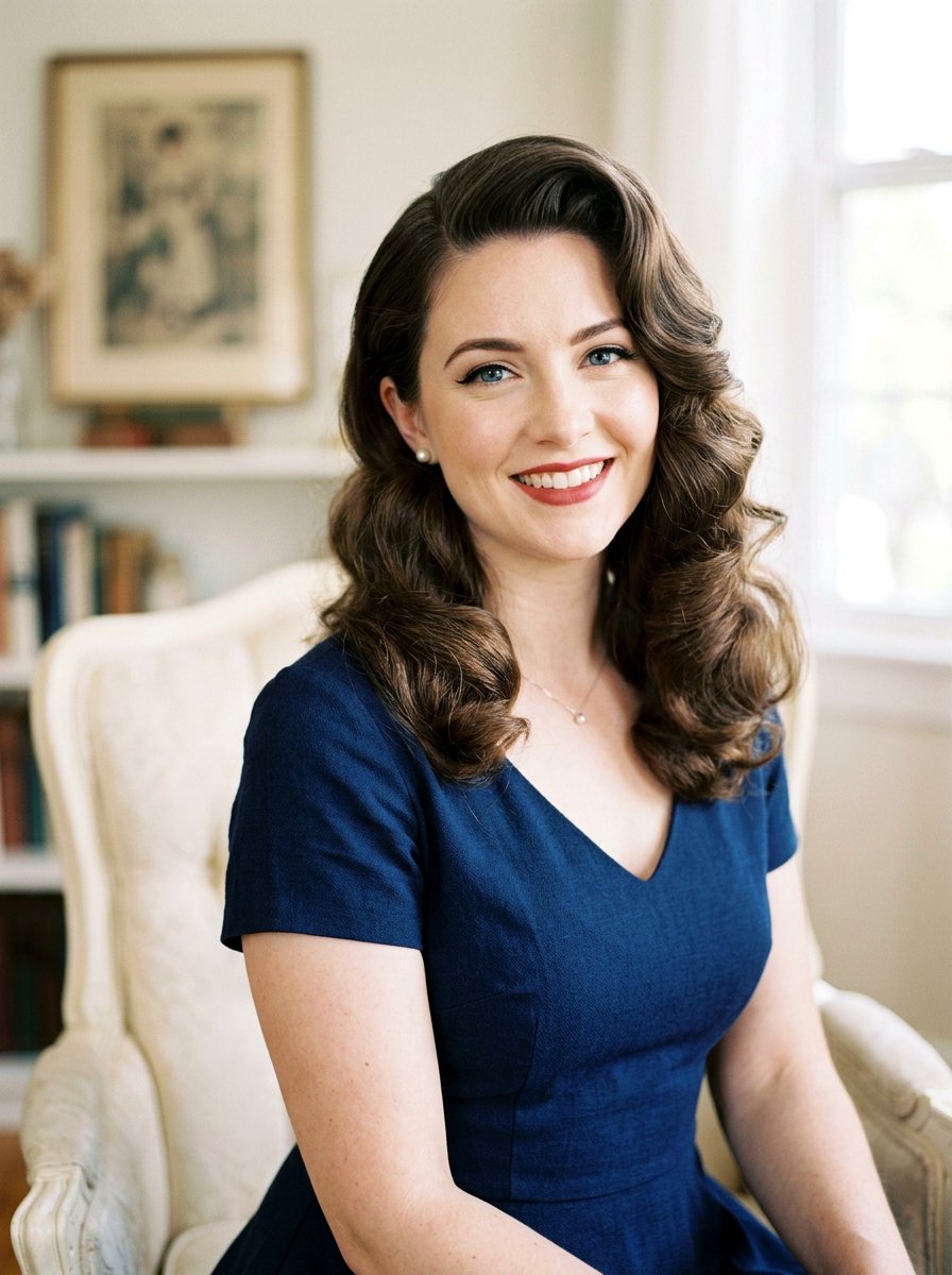 Classic Vintage Pin Up Curls - 20 pin up curls hairstyle - 20 pin up curls hairstyle