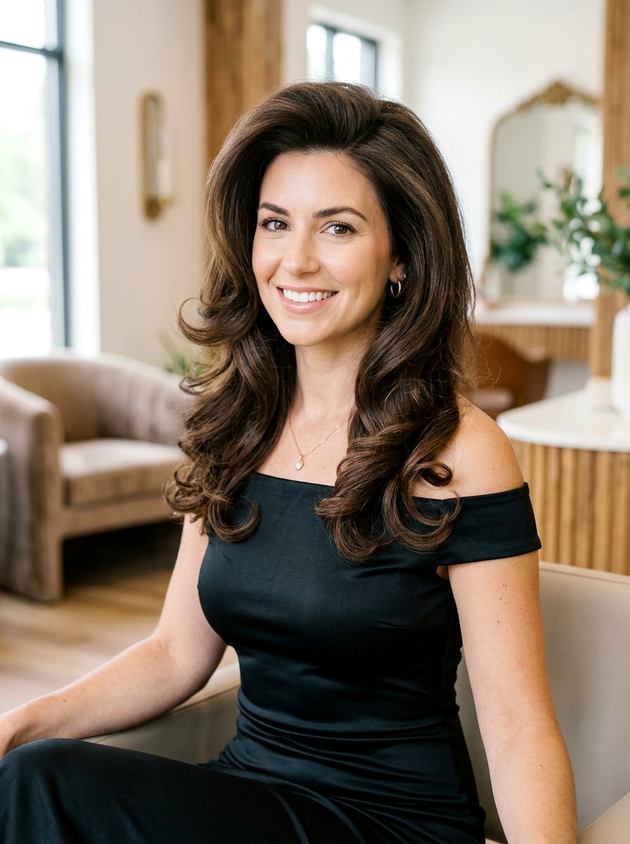 Classic Voluminous Bouncy Blowout - 20 party hairstyle with bouncy blowout - 20 party hairstyle with bouncy blowout