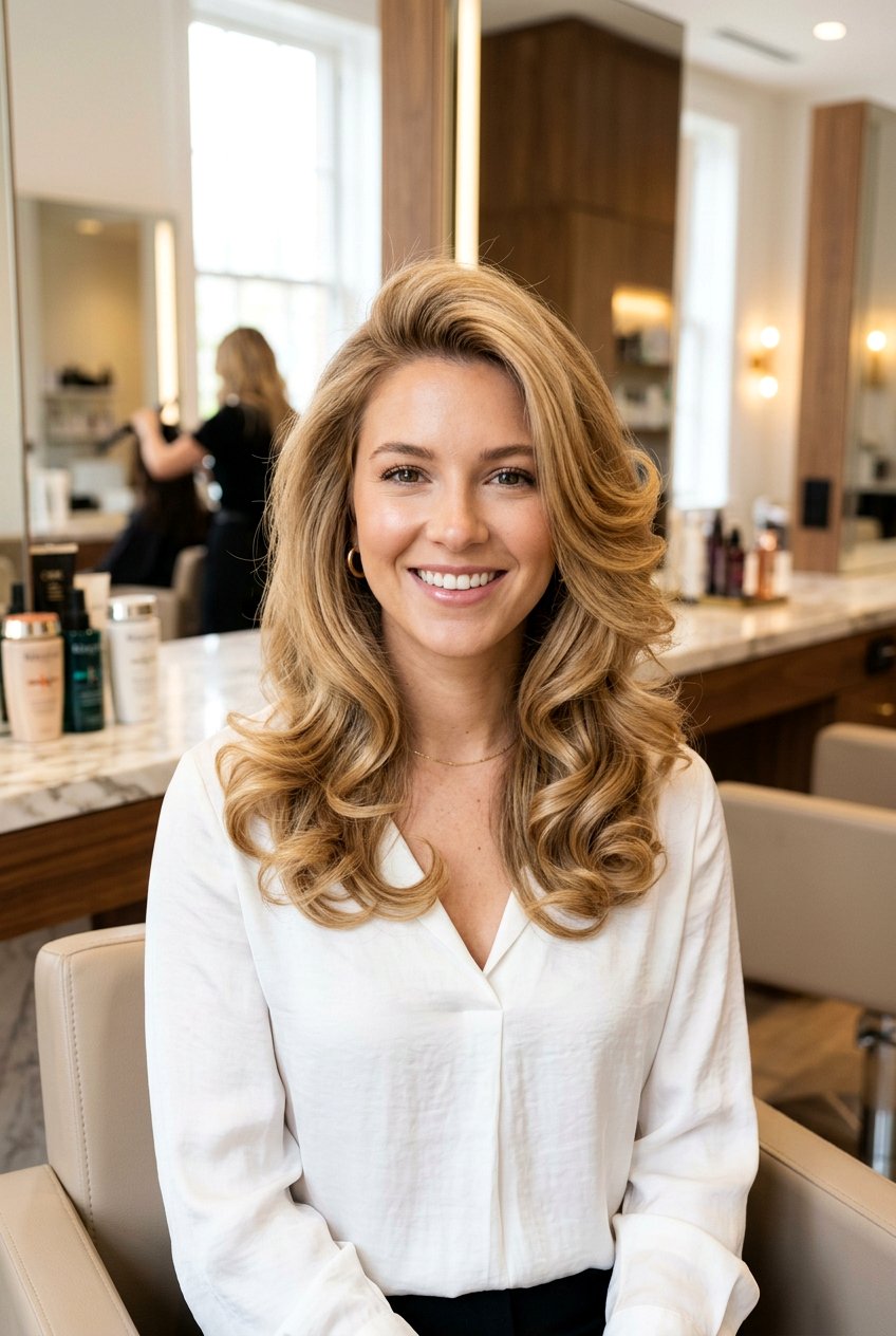 Classic Voluminous Round Brush Blowout - 20 bouncy hairstyle with blowout curls - 20 bouncy hairstyle with blowout curls