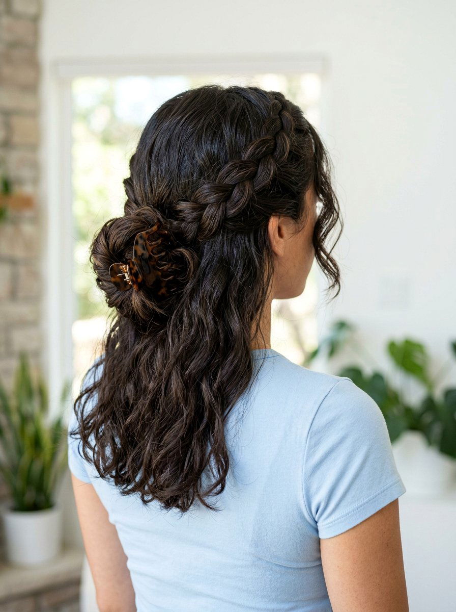 Claw Clip Crown Braid Twist - 20 pilates claw clip hairstyle - 20 pilates claw clip hairstyle