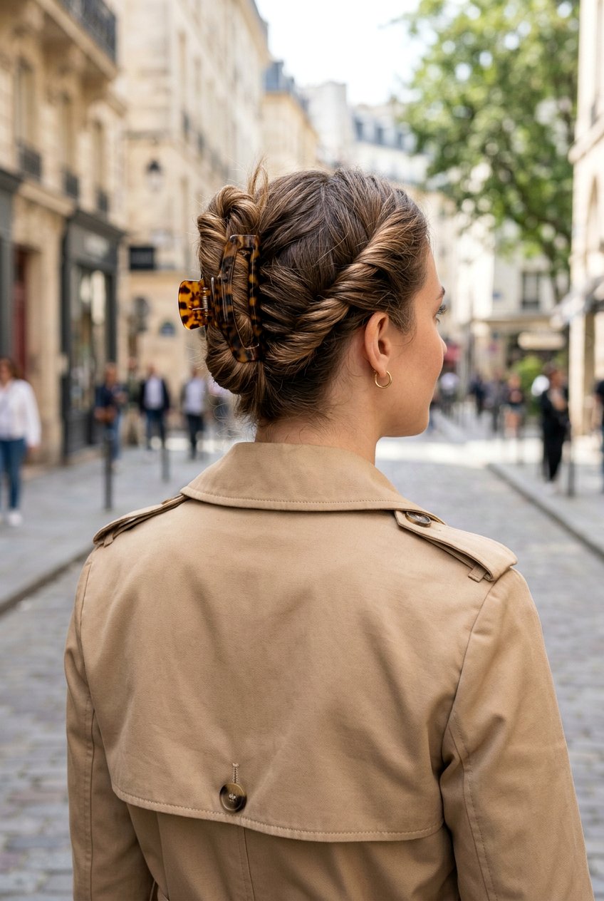 Claw Clip Double Twist - 20 campus claw clip hairstyle - 20 campus claw clip hairstyle