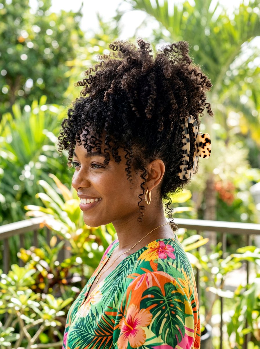 Claw Clip For Curly Hair - 20 travel friendly claw clip hairstyle - 20 travel friendly claw clip hairstyle