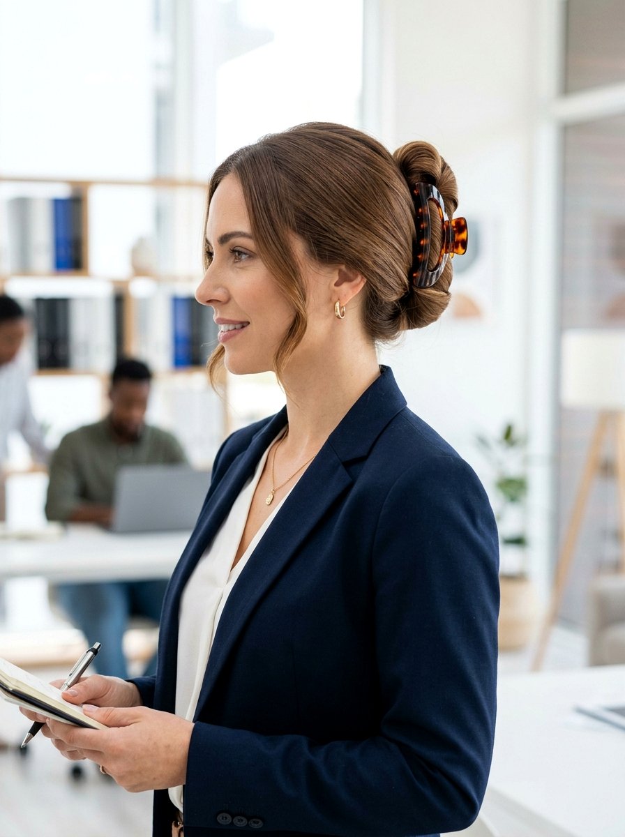 Claw Clip For Long Hair - 20 office friendly claw clip hairstyles - 20 office friendly claw clip hairstyles