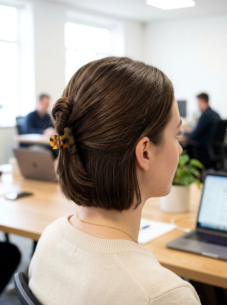 Claw Clip For Short Hair - 20 office friendly claw clip hairstyles - 20 office friendly claw clip hairstyles