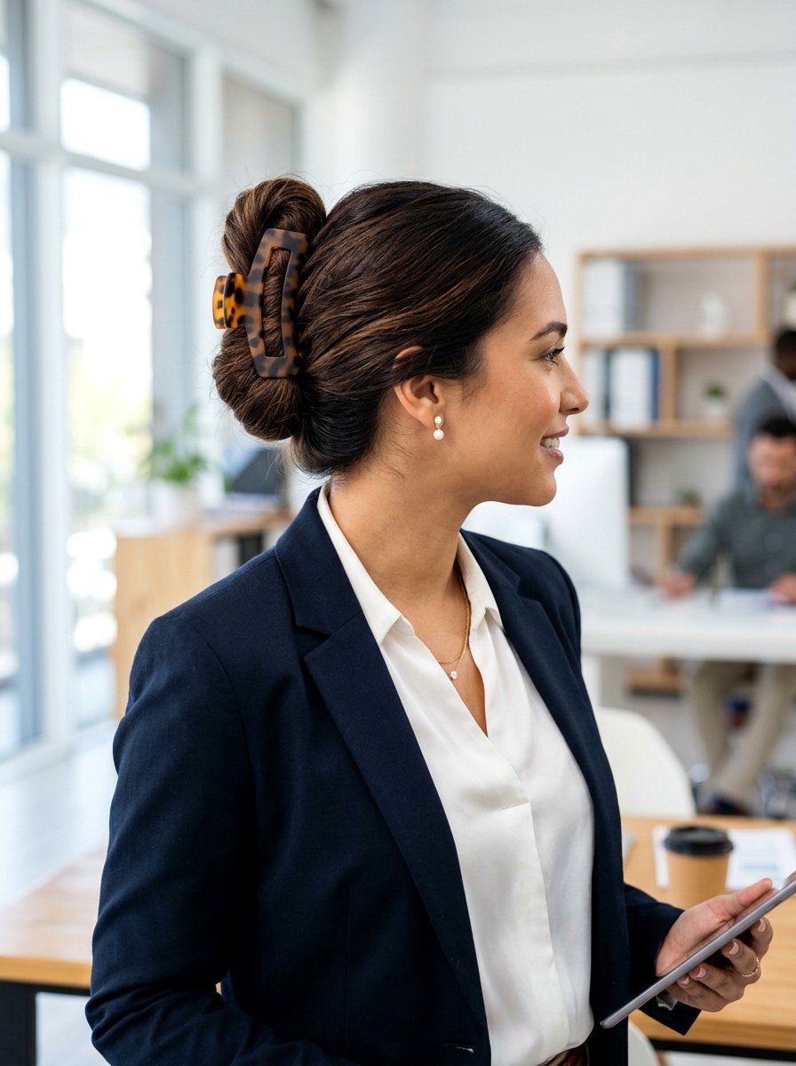 Claw Clip For Thick Hair - 20 office friendly claw clip hairstyles - 20 office friendly claw clip hairstyles