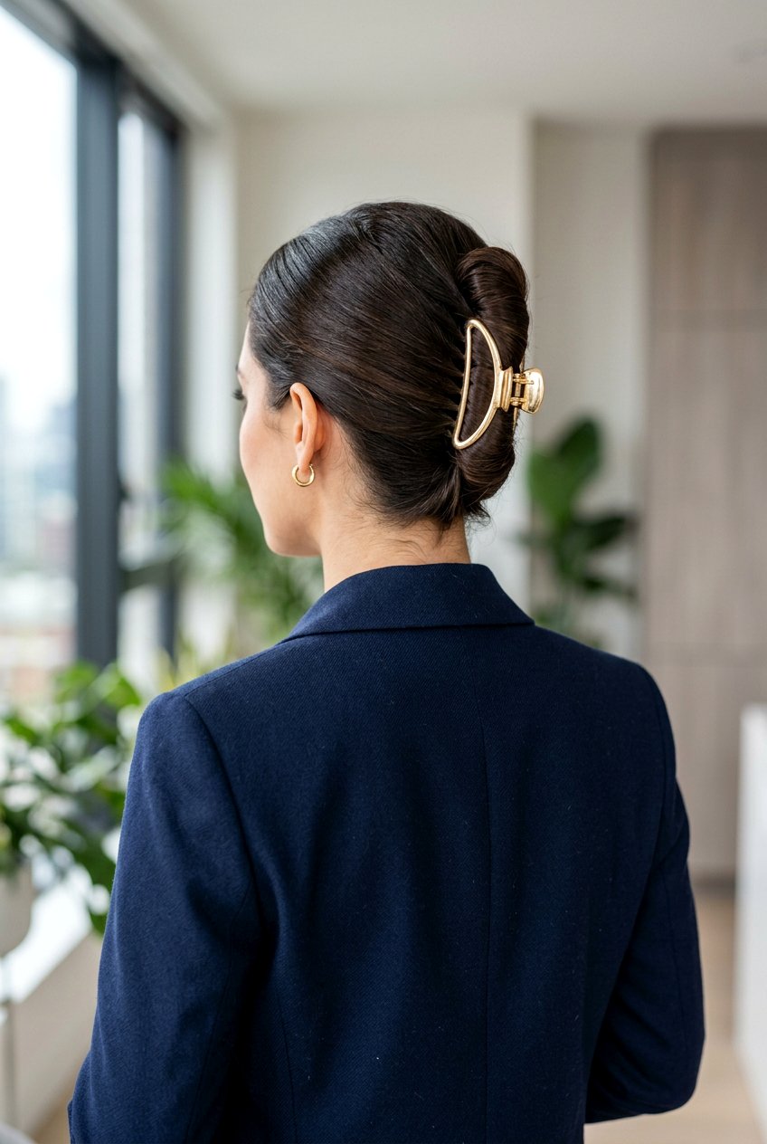 Claw Clip French Twist - 20 campus claw clip hairstyle - 20 campus claw clip hairstyle