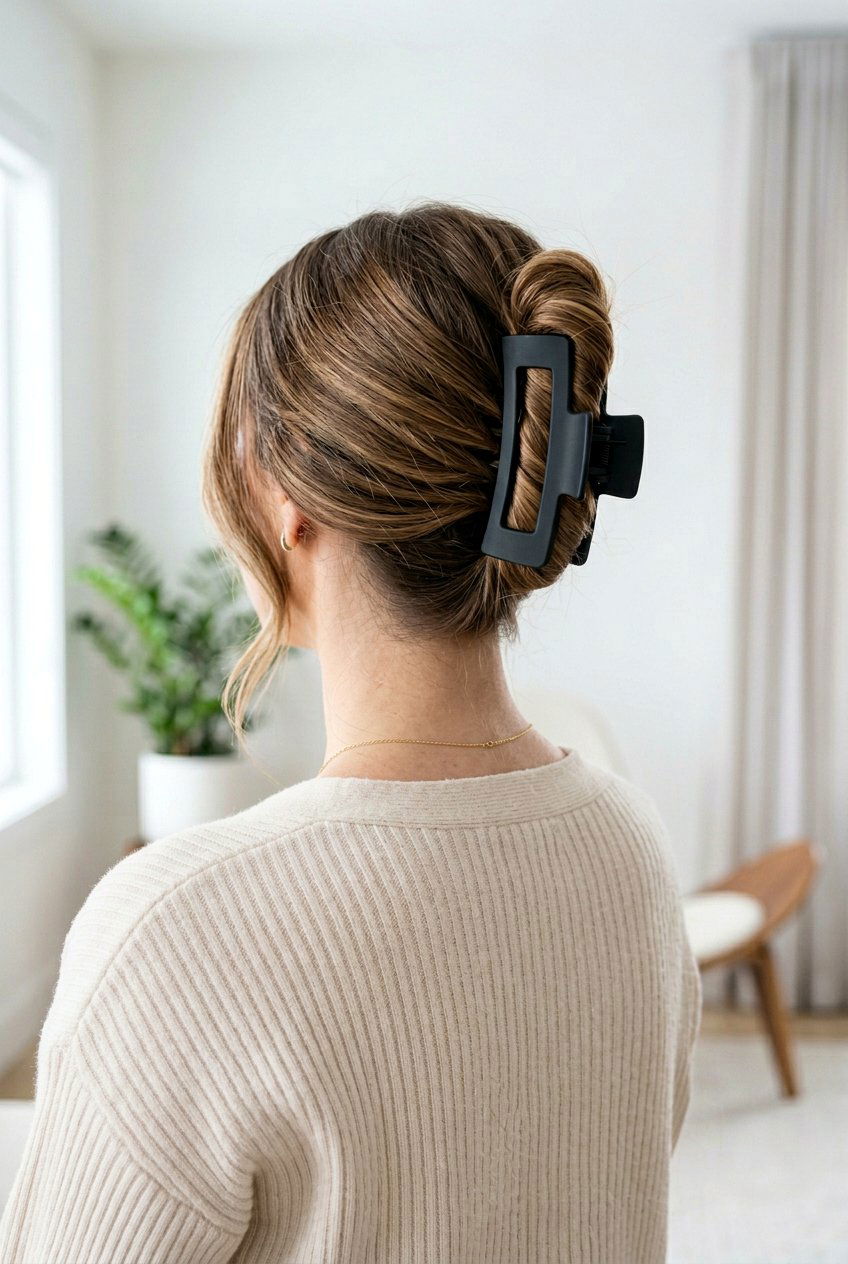 Claw Clip Hairstyle For Long Hair - 20 easy hairstyles for long hair - 20 easy hairstyles for long hair